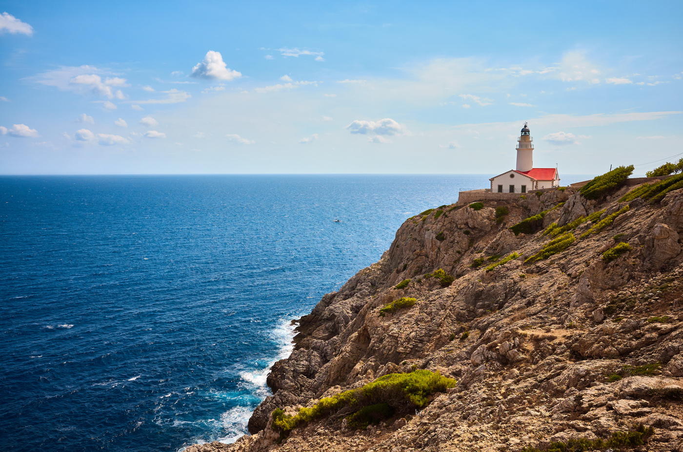 Capdepera lighthouse in Cala Ratjada, Mallorca.